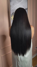 Load and play video in Gallery viewer, Human hair. Donor Bone Straight wig