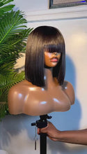 Load and play video in Gallery viewer, Donor hair hair Bob Bone Straight