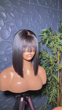 Load and play video in Gallery viewer, Donor hair hair Bob Bone Straight