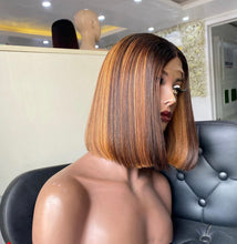 Load image into Gallery viewer, 10inches bone straight human hair