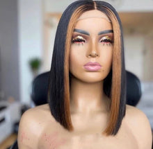 Load image into Gallery viewer, Donor hair hair Bob Bone Straight