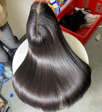 Load image into Gallery viewer, Human hair. Donor Bone Straight wig