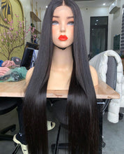 Load image into Gallery viewer, Human hair. Donor Bone Straight wig