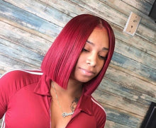 Load image into Gallery viewer, 10inches bone straight human hair